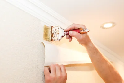 Pose de papier peint à Lapenche — revêtements muraux et toiles de verre
